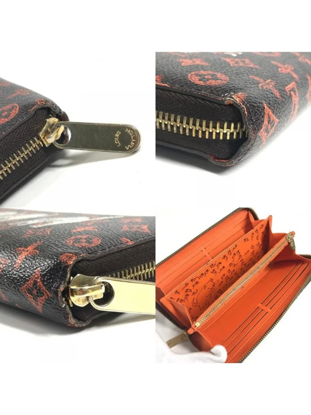Louis Vuitton Wallet Zippy Monogram Canvas Brown